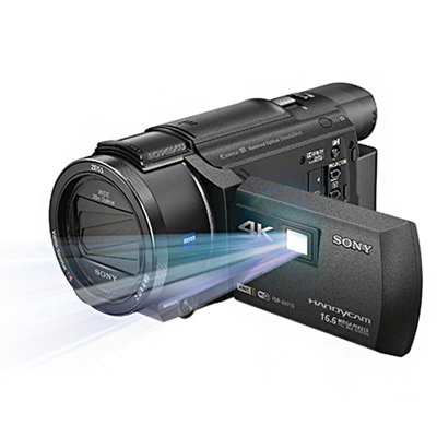 索尼（SONY）FDR-AXP55/axp55 4K视频 高清数码摄像机 5轴防抖 内置投影仪 20倍光学变焦(黑色)