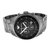 阿玛尼（Armani）潮流黑甲战士独立设计时尚三眼运动系列精钢石英男士手表 AR0585第2张高清大图