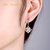 HerJewellery925银耳环施华洛世奇水晶耳环 唯美花型欧美女款耳环简约耳钉 新年情人节礼物(白金色)第5张高清大图