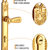 纯铜锁系列 HK052102 室内房门锁 入户门锁 黄古铜 左内带钥匙第4张高清大图