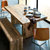 北欧现代简约全实木餐桌椅组合家用原木饭桌小户型表情桌茶桌长桌(旧松木原木色150x70x75x6)第4张高清大图