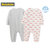 巴拉巴拉婴儿连体衣开档儿童空调服宝宝爬服哈衣新生儿衣服两件装(66cm 白红色调)第3张高清大图