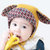milkyfriends春秋款宝宝帽男女儿童翻边帽可爱兔耳胎儿帽婴儿帽(黄色 均码（46-48CM）)第3张高清大图