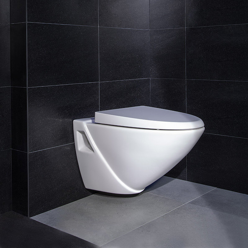 吉博力节水马桶 喷射虹吸式挂墙式致简座便器 坐便器