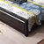 双人床1.8米大床带软靠婚床 现代中式实木床 橡胶木床配床头柜卧室家具(1.8米单床)第4张高清大图