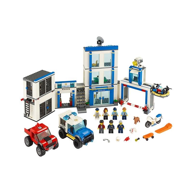乐高城市系列乐高城市警局60246拼插积木玩具