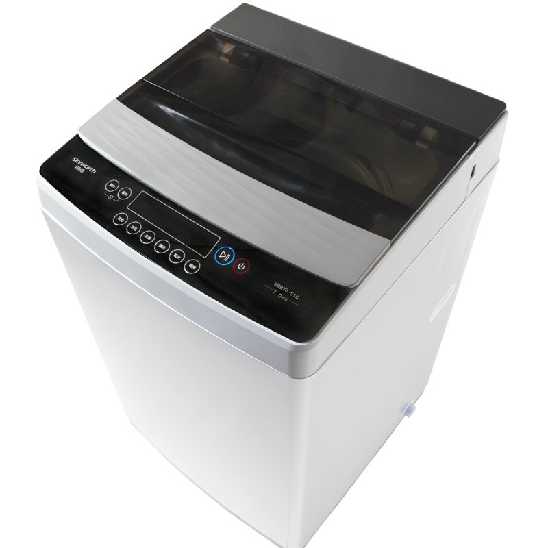 创维skyworthxqb7051g7公斤省水省电波轮洗衣机银色立体水动力一键