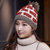 帽子女秋冬天韩版时尚拼接毛线帽保暖套头帽针织帽可爱677888(桔色 弹力均码)第3张高清大图