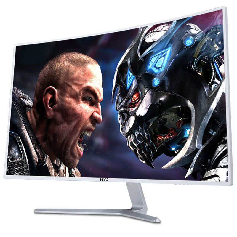hyc 32英寸曲面屏r1800曲率 窄边框/广视角led背光不闪滤蓝光液晶电脑
