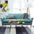 TIMI天米 简欧布艺沙发 现代简约单人双人三人沙发 客厅小户型沙发组合(绿色 单人沙发)第2张高清大图