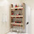 PADEN 冰箱侧壁挂架 多功能厨房置物架 家用收纳架免钉孔壁挂整理架(白色)第5张高清大图