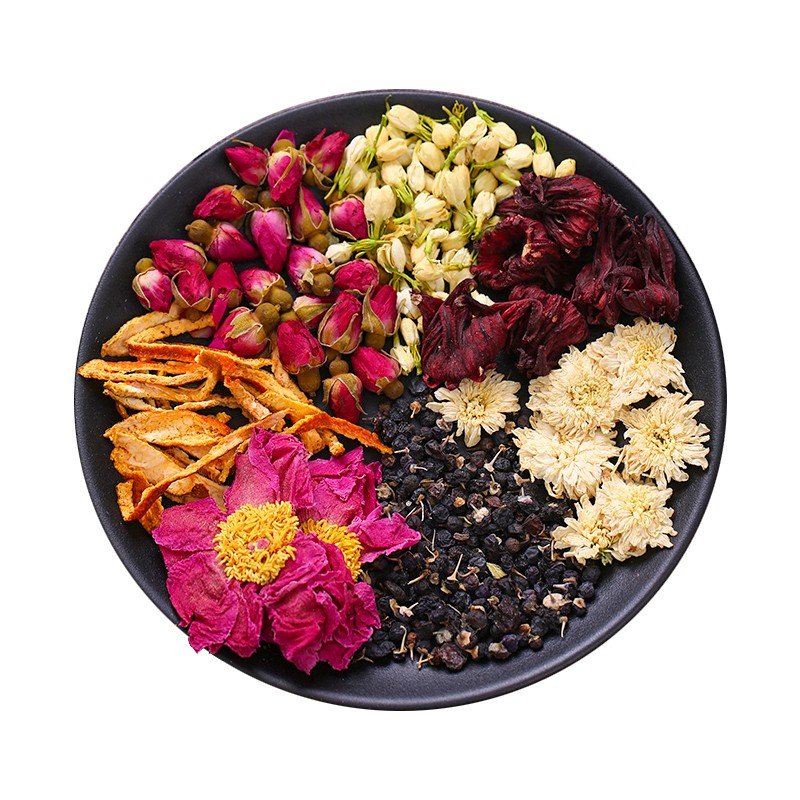 枸杞玫瑰八宝茶洛神花组合养生茶女人气血养颜茶养生茶一盒