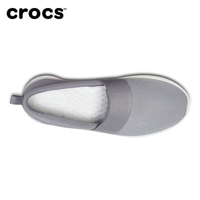Crocs卡骆驰女鞋2019新款LiteRide轻便透气凉鞋运动休闲鞋|205103(浅灰色/白色 36)