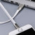 品胜（PISEN）苹果6s数据线 iPhone6充电线器7plus65s金属ip6锌合金ipad4(白色)第4张高清大图