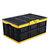 车载折叠收纳箱储物箱 家用车载多功能后备箱车用置物箱整理箱(黑黄色（30L） 版本)第4张高清大图