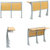 淮杭 阶梯教室椅阶梯椅 HH-TY080(黄色 金属)第5张高清大图