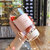 水杯女玻璃可爱学生韩版夏天用便携耐热透明茶杯高颜值随手杯子男(粉色480毫升)第4张高清大图