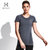 美国HOTSUIT女士夏季户外跑步上衣健身运动短袖t恤圆领修身6694004(薄荷绿 L)第2张高清大图