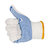 安居先森线手套劳保 点胶加厚防滑耐磨棉线劳保手套男女10付/包 MZS-D12（包）(白色)第7张高清大图