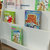 一米色彩 巧虎卡通儿童书架书柜简易层架杂志绘本架学生幼儿园展示落地报刊架(天蓝色 80*60*30cm)第2张高清大图