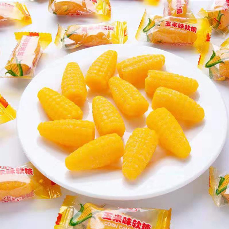 童年零食经典玉米奶油软糖500g整袋满口留香
