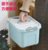 收纳箱塑料整理箱玩具收纳盒子塑料家用储物箱子杂物 蓝色8LJMQ-705第4张高清大图