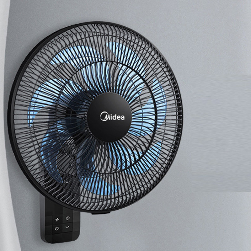 美的midea壁扇挂壁式电风扇挂墙壁家用摇头遥控商用fwa35war遥控款7叶