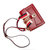 CLIIO KOUIR结婚包包新娘包大气新款手提包时尚小方包单肩斜挎包(红色)第2张高清大图