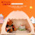 儿童帐篷纯棉室内玩具女孩宝宝分床小房子家用生日礼物小孩游戏屋 TP2125(粉红色)第2张高清大图