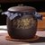 关耳窑 雕刻图案 紫砂茶叶罐(茶字牡丹(紫))第3张高清大图