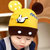 婴儿帽子秋冬季0-3-6-12个月男女宝宝帽子韩国儿童小孩毛线帽套头帽1-2岁(红色)第5张高清大图