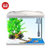 森森鱼缸水族箱生态桌面金鱼缸玻璃迷你小型客厅鱼缸龟缸中型造景(HR-白320（送17套）)第2张高清大图