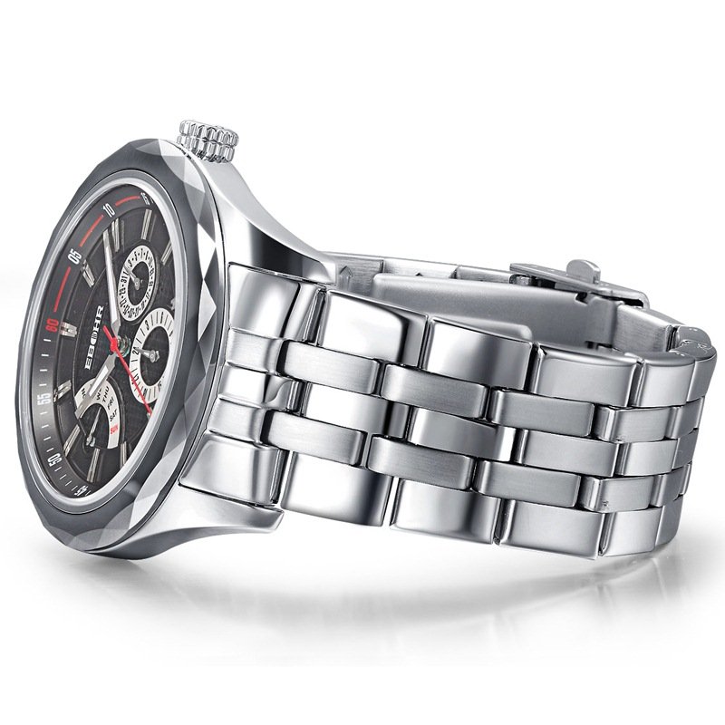 依波(ebohr)运动休闲系列10590119男表(黑色)