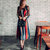 Mistletoe2017秋季女装新款彩色条纹雪纺连衣裙长裙(黑色 S)第2张高清大图