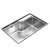 九牧(JOMOO)304不锈钢水槽大单槽套餐厨房滤水篮菜盆洗碗池06119(默认)第9张高清大图