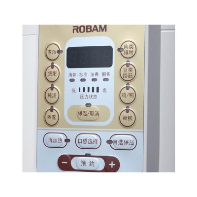 老板（Robam）智能电压力锅CY40-219SN独有十静双动12重安全保护