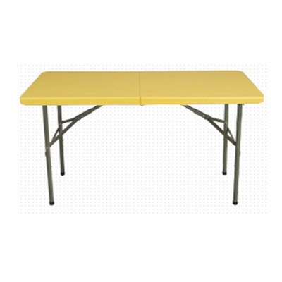 【京好】折叠桌子 折叠餐桌 现代简约环保便携式多功能折叠书桌D162(黄长122宽61桌子 快递送货)