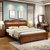 皮耐迪 卧室家具 新中式大床1.8米实木床(白色 床+床垫+床头柜*2)第3张高清大图