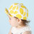 婴儿帽子春秋季1-2岁儿童帽韩版潮0宝宝鸭舌帽3小孩6-12个月男童女童翻边帽(蓝色)第2张高清大图