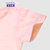 贝儿欣婴儿夏季短袖连体衣男女宝宝薄款哈衣爬服(73 粉红)第4张高清大图