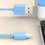 360充电数据线 Micro USB2.0 安卓电源线 1M 蓝色第4张高清大图