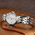 天梭(Tissot)手表 经典系列腕表力洛克系列女士腕表 全自动机械钢带皮带女表(T41.1.183.33)第2张高清大图