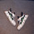 儿童运动鞋男童透气网布拼色波浪运动鞋中大童女童运动休闲鞋(26 黑白)第4张高清大图
