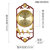 汉时（Hense)新中式实木复古装饰挂钟客厅古典静音石英时钟HW7333(富贵和美)第2张高清大图