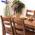 天米 TIMI 北欧白橡实木餐桌椅 简美胡桃色1.2米1.4米餐厅家具 长方形一桌四椅(胡桃色 1.4米单张桌子)第3张高清大图