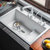 科恩纳石英石水槽单槽洗碗池家用厨房洗菜盆花岗岩加厚带沥水套餐(D8049珍珠白抽拉餐)第3张高清大图