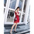 女夏季显瘦无袖V领红色蕾丝连衣裙高腰2018新款冷淡风裙子(红色 L)第4张高清大图