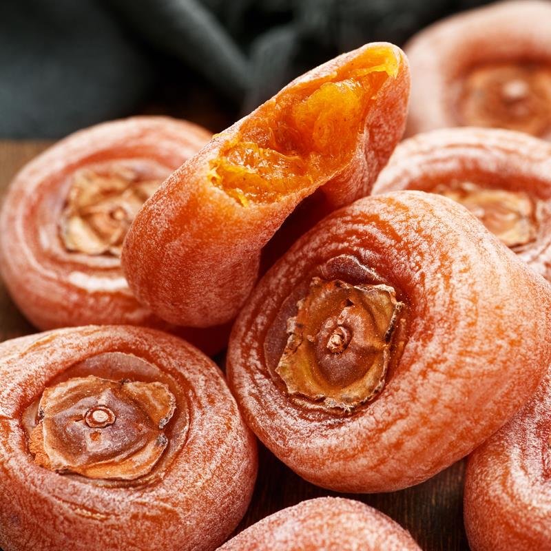 2021新货广西吊柿饼霜降圆柿饼农家自晒新鲜流心圆柿饼5斤装默认版本