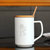 创简坊（CJIANFF） 陶瓷情侣杯马克杯可爱水杯带盖勺早餐杯牛奶咖啡杯子(么么哒一个系列配竹盖钢勺)第4张高清大图