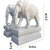 俊采云JYL54石材石雕大象门墩石象吉祥物公司单位门口石头装饰摆件 高40cm一对（单位：对）(默认 JYL54)第2张高清大图